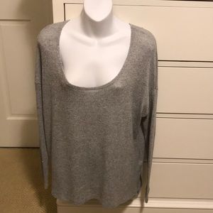 Project Social T Grey Long-sleeve Light Sweater